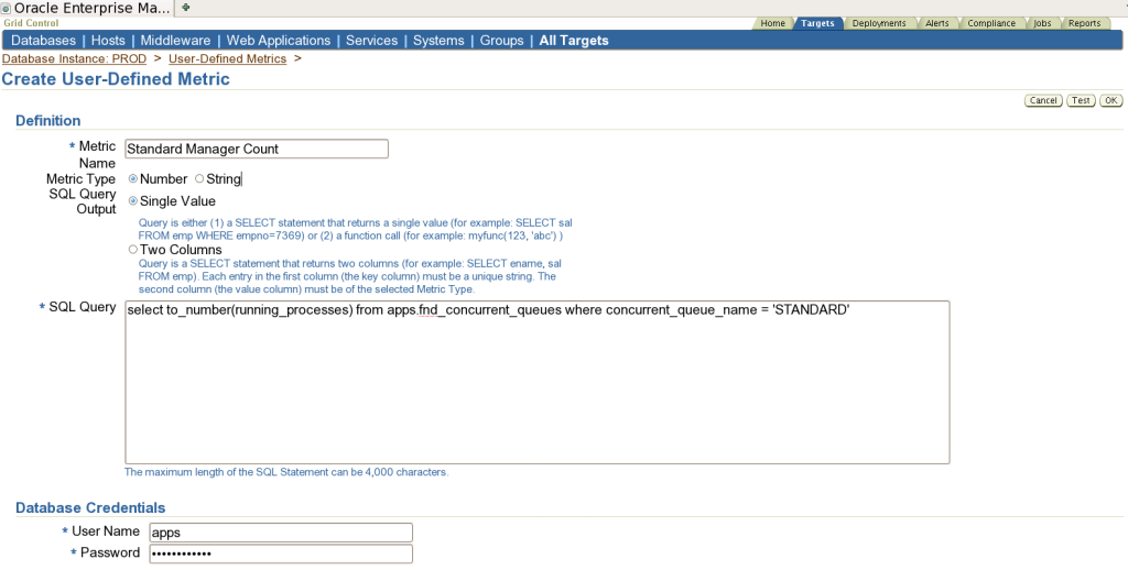 Screenshot-Oracle Enterprise Manager (KKEMPF) - Create User-Defined Metric - Mozilla Firefox